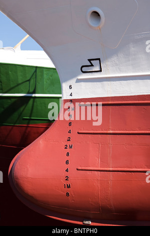 Ship In Drydock, Abstract Stock Photo