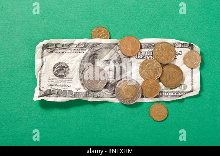 Dollars and coins