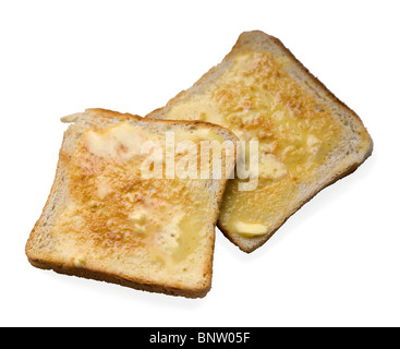 Buttered Toast Stock Photo