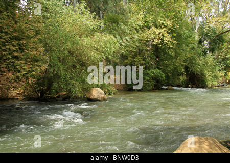 Israel, Upper Galilee, Hazbani stream, a tributary of the Jordan river Stock Photo