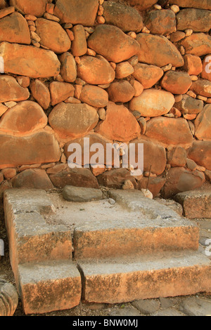 Israel, Upper Galilee, the Podium of the Ruler in Tel Dan Stock Photo