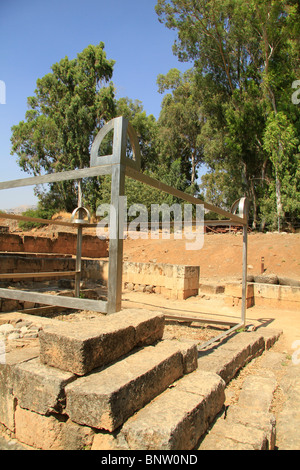 Israel, Upper Galilee, the High Place in Tel Dan Stock Photo