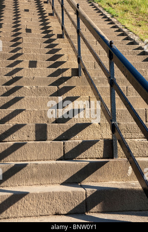 Close up of concrete steps England UK United Kingdom GB Great Britain Stock Photo