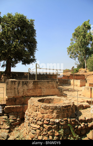 Israel, Upper Galilee, the High Place in Tel Dan Stock Photo