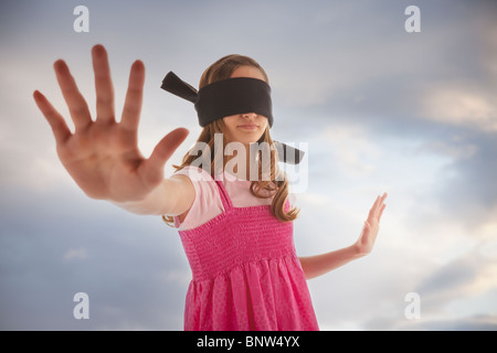 Blindfolded woman hi-res stock photography and images - Alamy