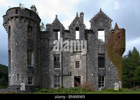 Historic Dunans Castle Glendaruel Argyll Scotland Stock Photo