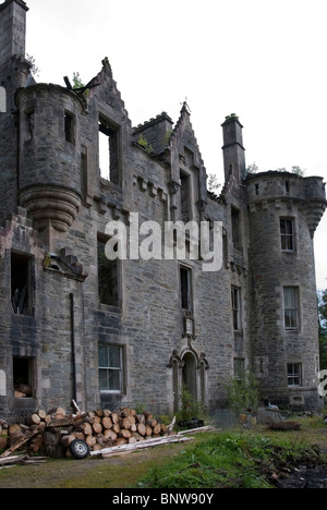 Historic Dunans Castle Glendaruel Argyll Scotland Stock Photo