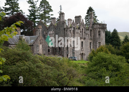 Historic Dunans Castle Glendaruel Argyll Scotland Stock Photo