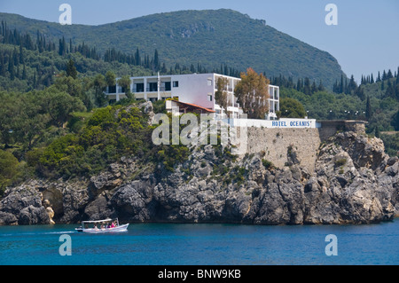 Hotel oceanis paleokastritsa corfu greece hi res stock photography