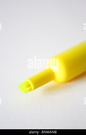 yellow highlighter Stock Photo