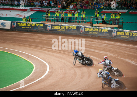 2010 British Speedway Grand Prix, held at the Millennium Stadium, the 1st semi-final Stock Photo