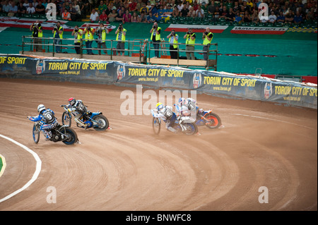 2010 British Speedway Grand Prix, held at the Millennium Stadium.  2nd semi-final Stock Photo