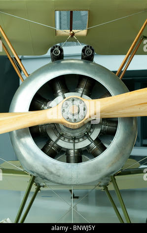 Close-up Of The Front Propeller of a Sopwith Camel Fighter Airplane Stock Photo