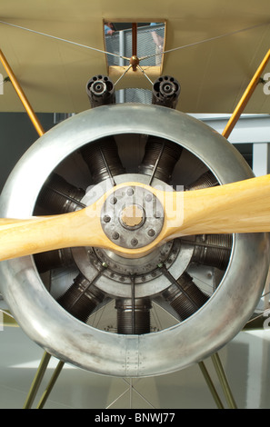 Close-up Of The Front Propeller of a Sopwith Camel Fighter Airplane Stock Photo