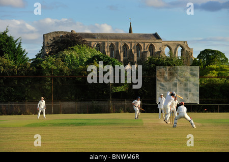 Traditional English Cricket Match Stock Photo