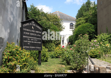 View of the small but pretty Chapel in the Garden in Bridport, Dorset, UK. Stock Photo