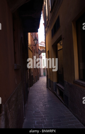 Narrow streets in Menaggio by Lake Como Stock Photo