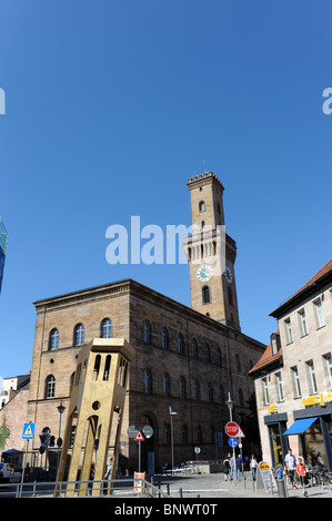 The Rathaus at Furth near Nuremberg Germany Nurnberg Deutschland Europe Stock Photo