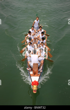 dragon boat racing Stock Photo