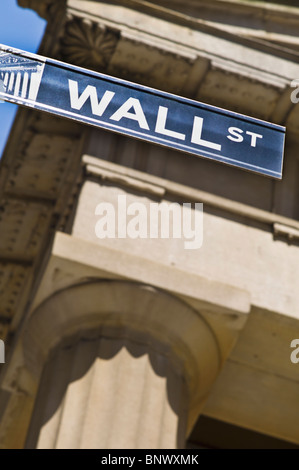Wall Street sign Stock Photo