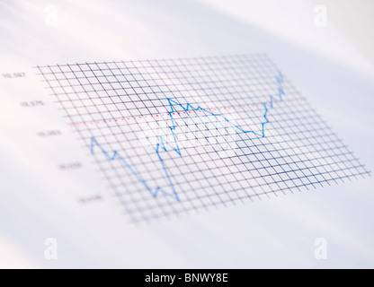 Line chart Stock Photo