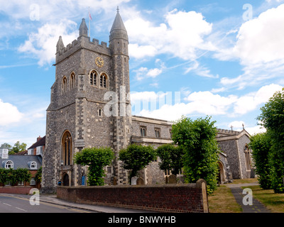 St. Mary's Parish Church in Old Amersham., Bucks, UK Stock Photo