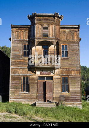 Elkhorn, a small ghost town in Jefferson County, was built during a silver rush in the Elkhorn Mountains of southwestern Montana Stock Photo