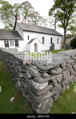 The church at Newlands,  Cumbria. Inspired poem 'To May' by lakeland poet Wordsworth also illustrated by Beatrix Potter Stock Photo