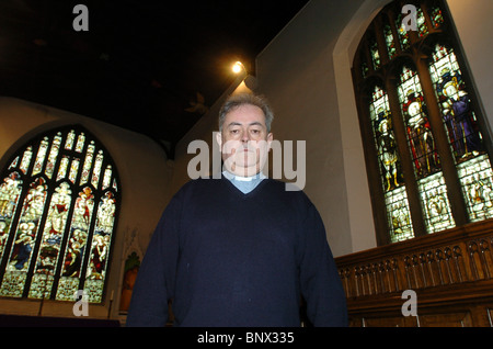 The Rector, The Reverend Michael Trodden, at St Andrews, Ampthill, Bedfordshire, UK Stock Photo