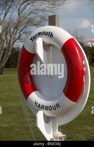 Safety Ring - Yarmouth Harbour, Isle of Wight Stock Photo - Alamy