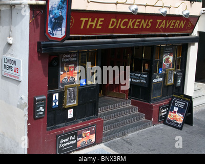 The Dickens Tavern London England, London Mews, W2, City of Westminster Stock Photo