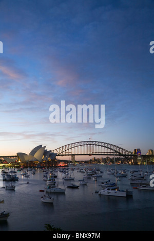 Boats fill Sydney harbour for New Year's Eve celebrations. Sydney, New South Wales, AUSTRALIA Stock Photo