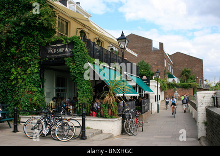 The Upper mall in Hammersmith, London Stock Photo