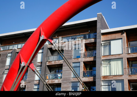 Omega Works apartment block on Fish Island, Hackney Wick, London, UK Stock Photo