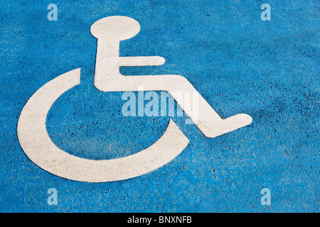 Handicapped parking Stock Photo