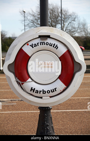 Safety Ring - Yarmouth Harbour, Isle of Wight Stock Photo - Alamy