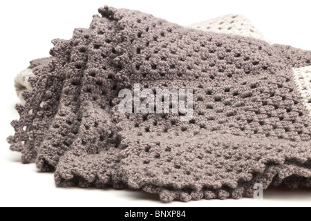 Crocheted blanket Stock Photo