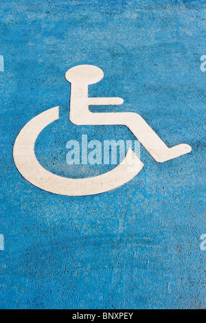 Handicapped parking Stock Photo