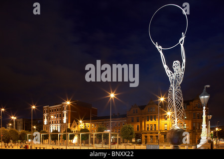 the beacon of hope sculpture in Belfast Northern Ireland UK Stock Photo