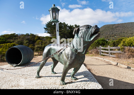 The Dog-Line at Eaglehawk Neck.  Tasman Peninsula, Tasmania, AUSTRALIA Stock Photo