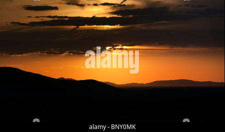 Sunset at Hueco Tanks Texas USA Stock Photo