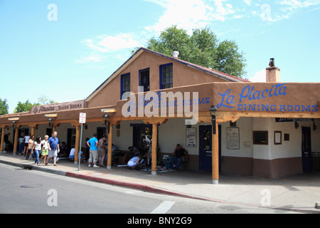 Restaurant, Adobe Architecture, Old Town, Albuquerque, New Mexico, USA Stock Photo