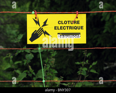 Electric Fence Stock Photo