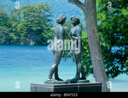 The Maiden Statue, Towada, Aomori, Japan Stock Photo