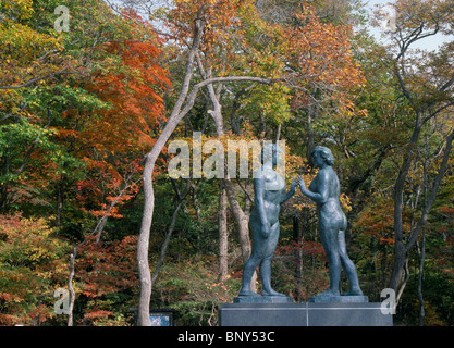 The Maiden Statue, Towada, Aomori, Japan Stock Photo