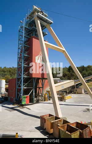 Beaconsfield Gold Mine.  Beaconsfield, Tasmania, AUSTRALIA Stock Photo