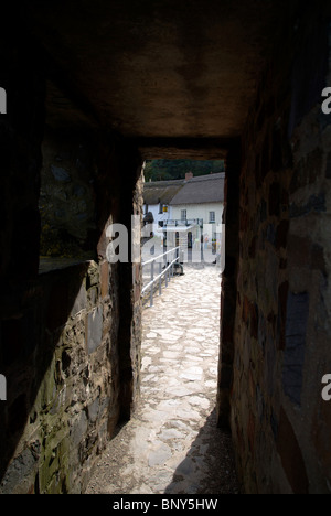 Lynmouth Devon UK Harbor Harbour Quay River Lyn Stock Photo