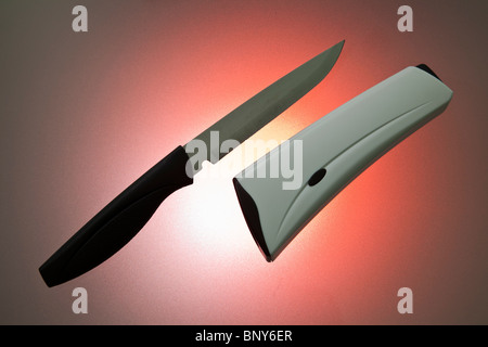 Self sharpening knife Stock Photo
