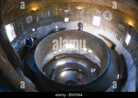 Grand Canyon National Park USA - interior of the Watchtower at Desert View. Stock Photo