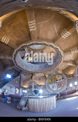 Grand Canyon National Park USA - interior of the Watchtower at Desert View. Stock Photo